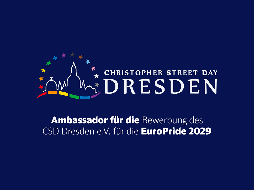 railbow ist Ambassador für die Bewerbung des CSD Dresden e.V. für die EuroPride 2029